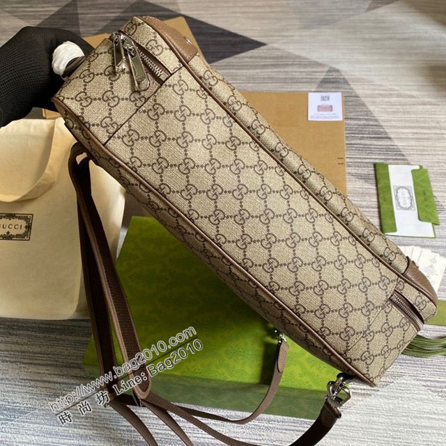 Gucci新款包包 古馳Supreme帆布公事包 Gucci男士手提公事包 658543  ydg3178